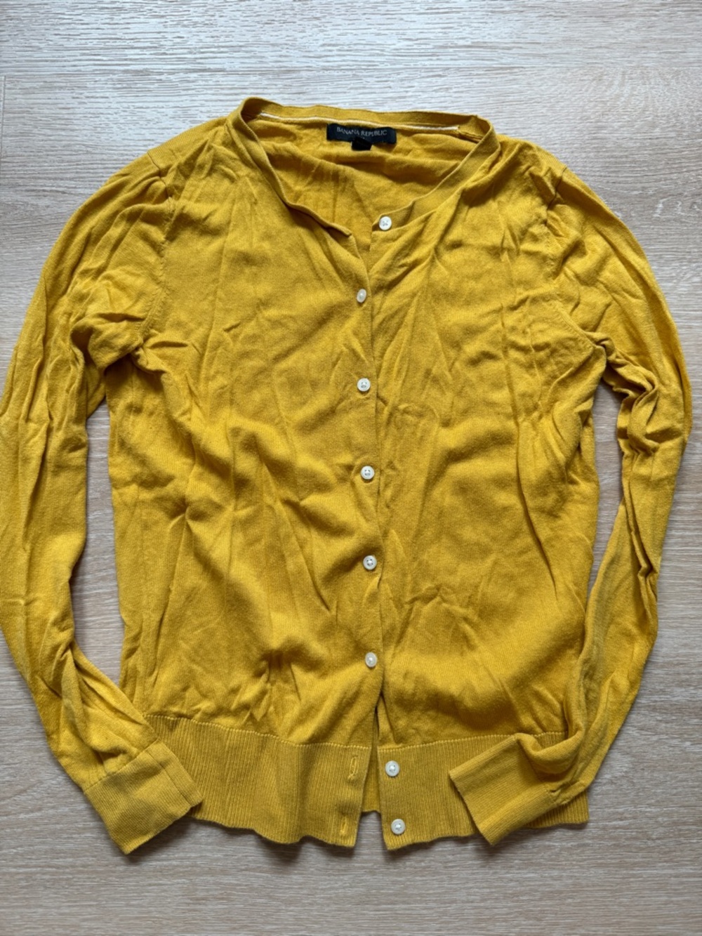 Banana Republic Yellow Golden Cardigan